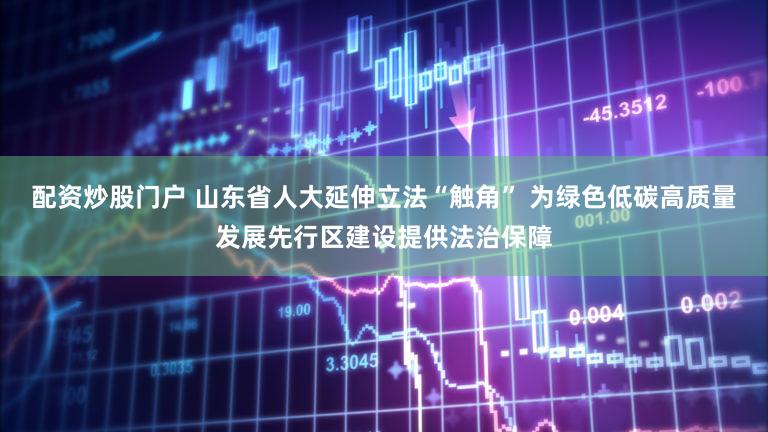 配资炒股门户 山东省人大延伸立法“触角” 为绿色低碳高质量发展先行区建设提供法治保障