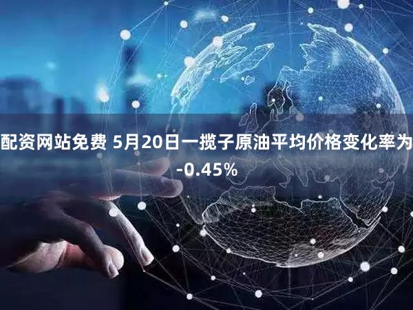 配资网站免费 5月20日一揽子原油平均价格变化率为-0.45%