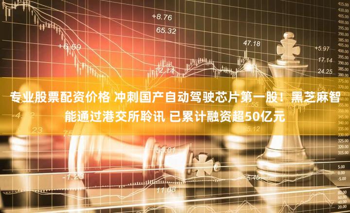 专业股票配资价格 冲刺国产自动驾驶芯片第一股!黑芝麻智能通过港交所聆讯 已累计融资超50亿元